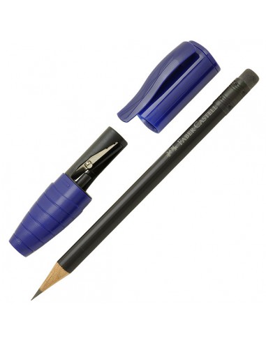 crayon noir B perfect avec gomme + taille crayon récupérateur BLEU