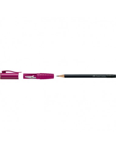 crayon noir B perfect avec gomme + taille crayon simple ROSE