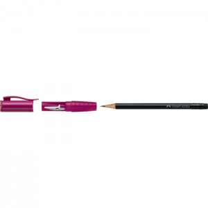crayon noir B perfect avec gomme + taille crayon simple ROSE