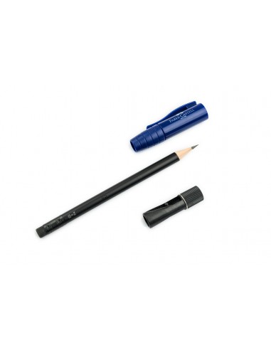 crayon noir B perfect avec gomme + taille crayon simple BLEU