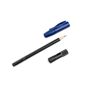 crayon noir B perfect avec gomme + taille crayon simple BLEU