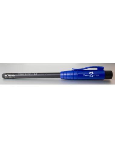 crayon noir B perfect avec gomme + taille crayon simple BLEU