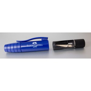 crayon noir B perfect avec gomme + taille crayon simple BLEU