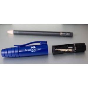 crayon noir B perfect avec gomme + taille crayon simple BLEU