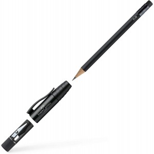 crayon noir B perfect avec gomme + taille crayon simple NOIR