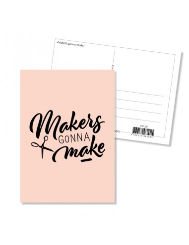 Carte postale A5 - Makers gonna make