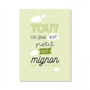 Carte postale - Tout ce qui est petit est mignon