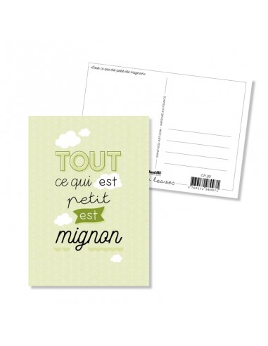 Carte postale - Tout ce qui est petit est mignon