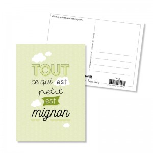 Carte postale - Tout ce qui est petit est mignon
