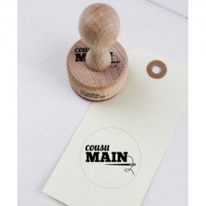 Tampon manche en bois - Cousu main