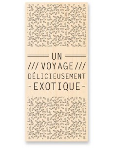 Tampon manche en bois - Un voyage délicieusement éxotique