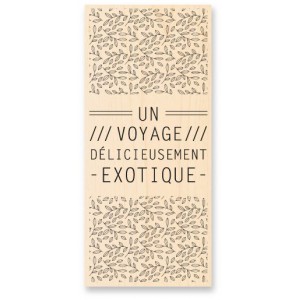 Tampon manche en bois - Un voyage délicieusement éxotique