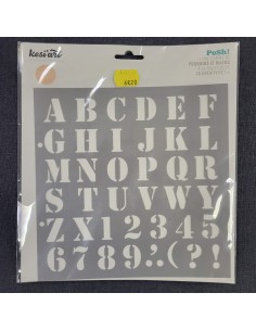 Posh - Grand pochoir - Alphabet stencil
