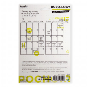 BUJO.LOGY - POCHOIR D'ECRITURE - JOURNAL DU QUOTIDIEN - MON MOIS
