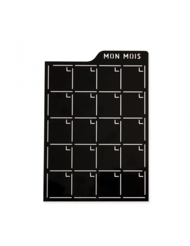 BUJO.LOGY - POCHOIR D'ECRITURE - JOURNAL DU QUOTIDIEN - MON MOIS