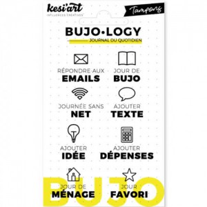 BUJO.LOGY - SET DE 8 TAMPONS TRANSPARENTS - BUJO