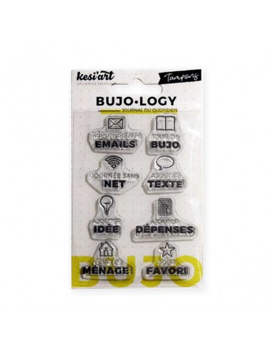 BUJO.LOGY - SET DE 8 TAMPONS TRANSPARENTS - BUJO