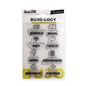 BUJO.LOGY - SET DE 8 TAMPONS TRANSPARENTS - BUJO