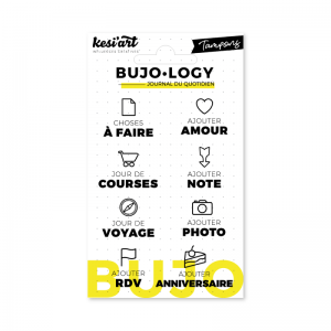 BUJO.LOGY - SET DE 8 TAMPONS TRANSPARENTS - A FAIRE