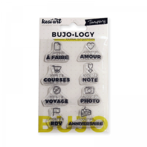 BUJO.LOGY - SET DE 8 TAMPONS TRANSPARENTS - A FAIRE