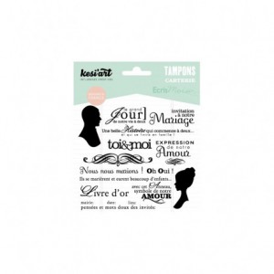 Set de tampons transparents - MARIAGE