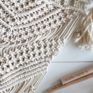 MACRAMÉ - Baguettes en bois naturel - 15cm
