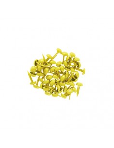 Attaches parisiennes - 4 mm - Coloris jaune