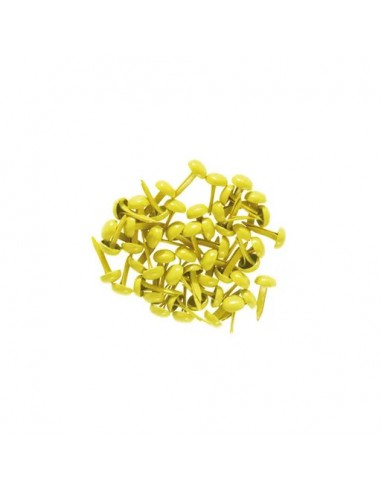 Attaches parisiennes - 4 mm - Coloris jaune