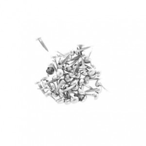 Attaches parisiennes 4 mm - Coloris métal mat