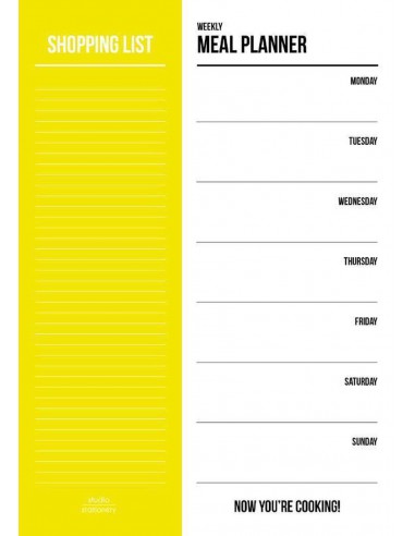 Carnet A5 - 50pages -  Meal planner