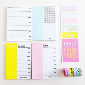 Carnet A5 - 50pages -  Meal planner