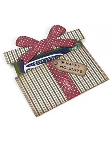 6 Thinlits Dies  insert pour carte cadeau