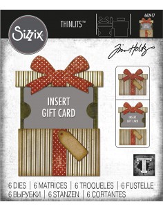 6 Thinlits Dies ­ insert pour carte cadeau
