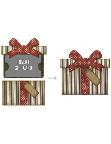6 Thinlits Dies  insert pour carte cadeau