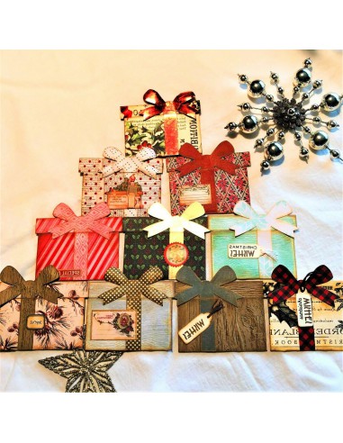 6 Thinlits Dies  insert pour carte cadeau