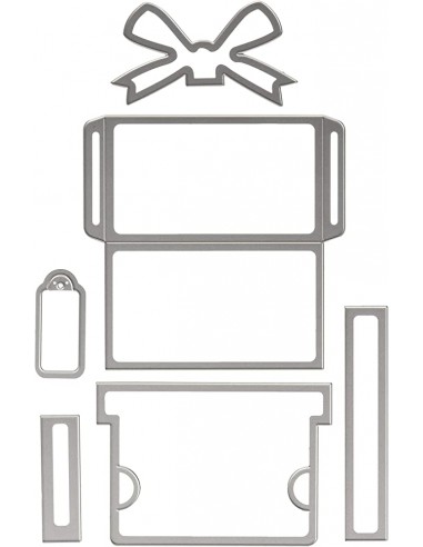 6 Thinlits Dies  insert pour carte cadeau