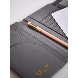 grey Travel Wallet - traveller's - élégante pochette pour passeport  et documents d'organisation