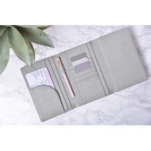 grey Travel Wallet - traveller's - élégante pochette pour passeport  et documents d'organisation