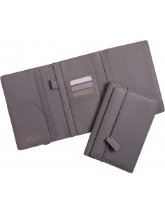 grey Travel Wallet - traveller's - élégante pochette pour passeport  et documents d'organisation 2