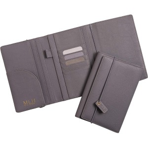 grey Travel Wallet - traveller's - élégante pochette pour passeport  et documents d'organisation