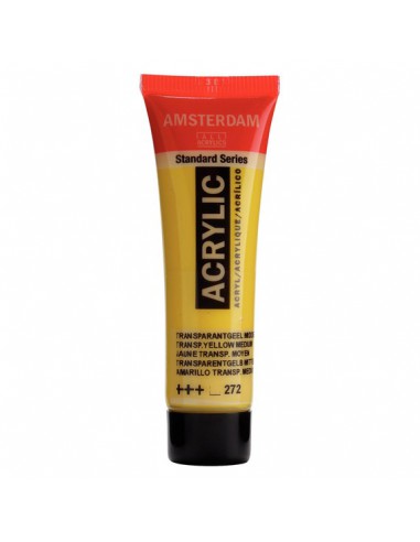 Standard Series Acrylique Tube 20 ml - Jaune Transparent Moyen 272