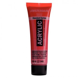 Standard Series Acrylique Tube 20 ml - Rouge Permanent Pourpre 348