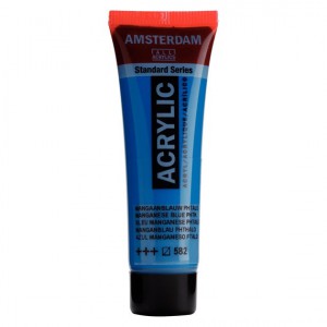 Standard Series Acrylique Tube 20 ml - Bleu Manganèse Phtalo 582