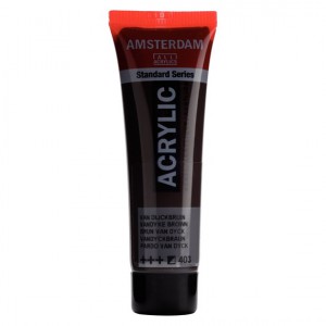 Standard Series Acrylique Tube 20 ml - Brun Van Dyck 403