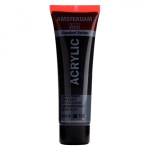 Standard Series Acrylique Tube 20 ml - Noir de Bougie 702