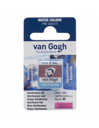 VAN GOGH - Peinture aquarelle Godet - Rouge Interférence 845