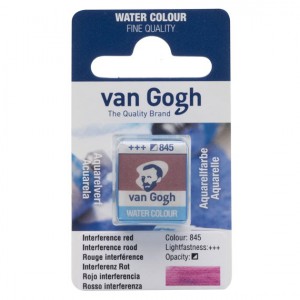 VAN GOGH - Peinture aquarelle Godet - Rouge Interférence 845