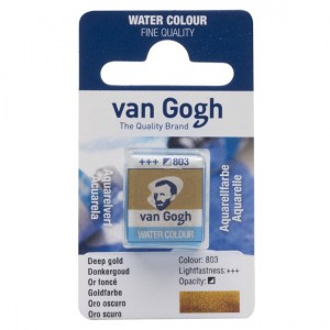 VAN GOGH - Peinture aquarelle Godet - Or Foncé 803