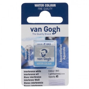 VAN GOGH - Peinture aquarelle Godet - Blanc Interférence 843