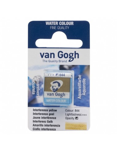 VAN GOGH - Peinture aquarelle Godet - Jaune Interférence 844